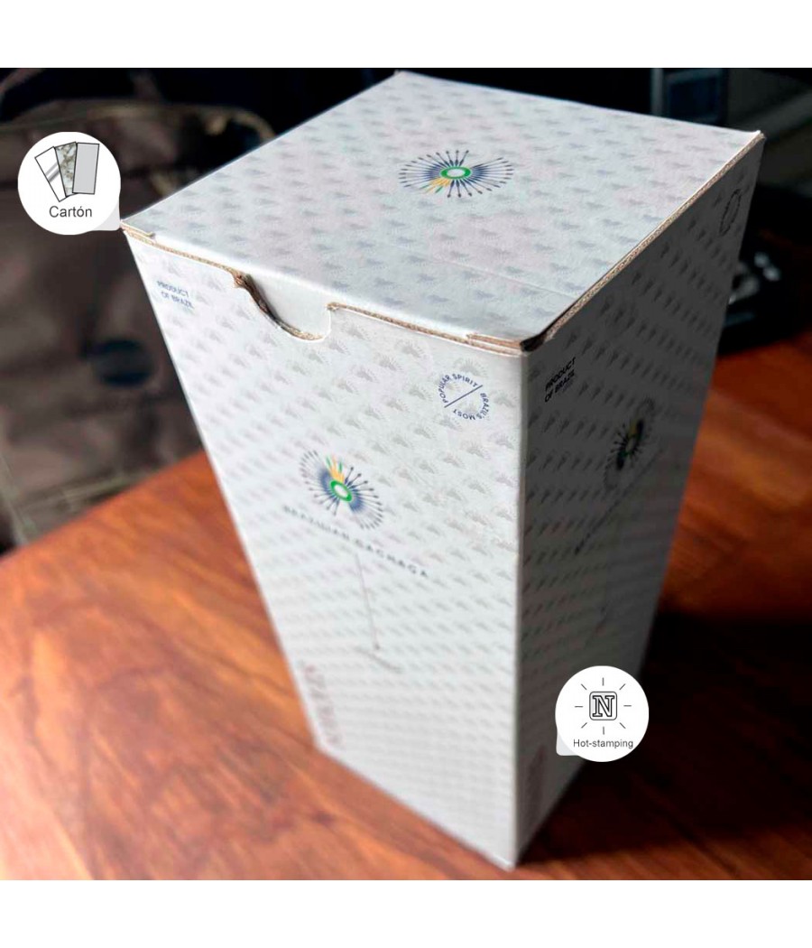 Caja para botella fina